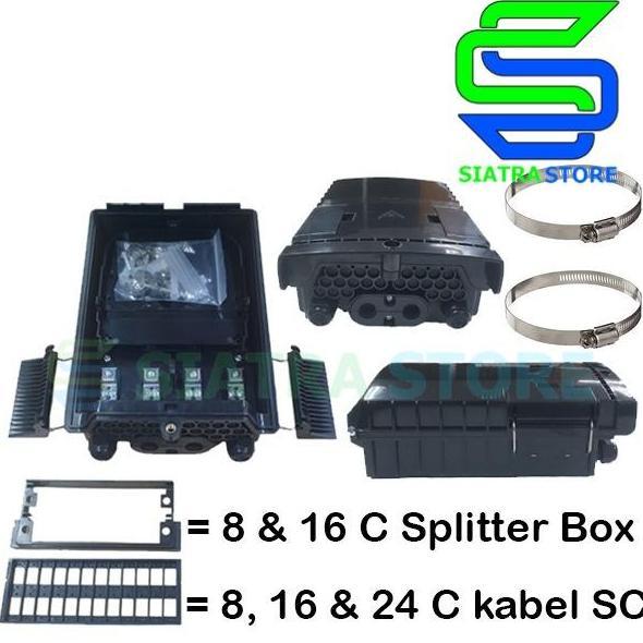 ODP Mini 16 Core SC Hitam | Fiber Optic mini ODP 16C |Box Fiber Optic