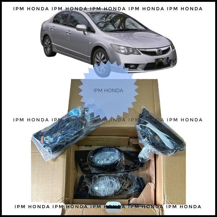TERLARIS FOG LAMP FOGLAMP LIGHT LAMPU KABUT HONDA CIVIC FD FD1 FD2 2009-2011 