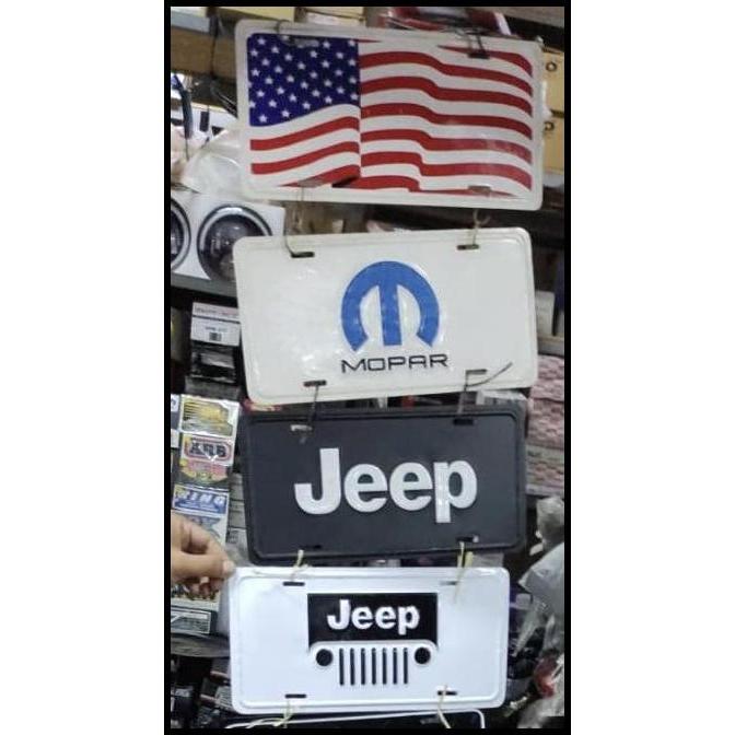 DISKON PLAT NOMOR AKSESORIS JEEP WRANGLER 