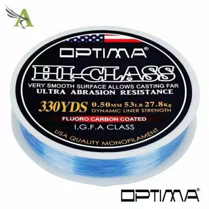 Senar Pancing OPTIMA Hi CLASS 240 yards/330 yards- Blue Clear original
