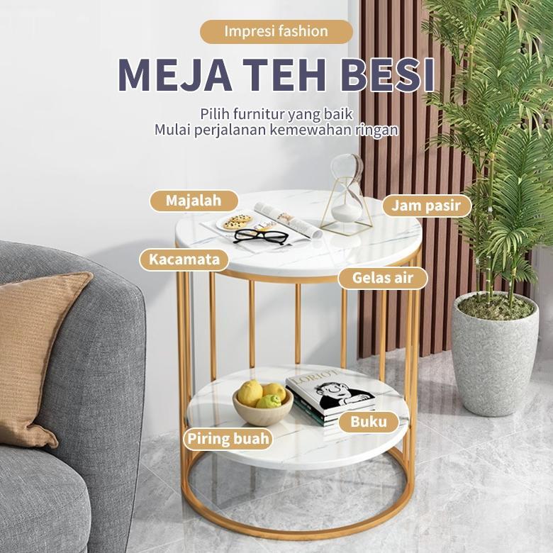 Premium Cod Meja Nakas Meja Tamu Meja Kopi  Meja Susun Meja Motif Marmer Meja Makan Kecil Meja Bunda