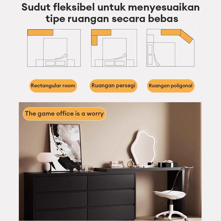 MURAH Meja Rias Dapat Rentangkan Meja Rias Meja Kamar Lemari Laci Bedside Table Lemari Kecil Minimal