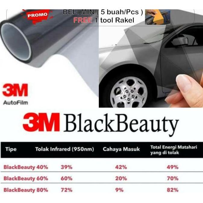 Kaca film 3M Black beauty