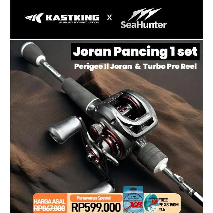 [OFFICIAL] SeaHunter x KASTKING Joran Pancing 1 Set = Perigee II Joran UL Power Rod +Turbo Pro 8.1:1