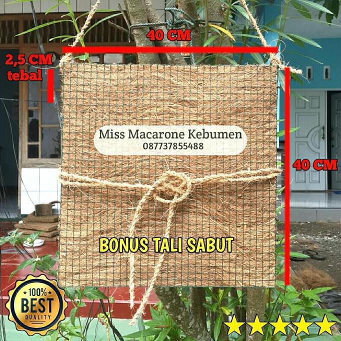 papan media tempel anggrek / tanduk rusa sabut kelapa jumbo 4040 cm