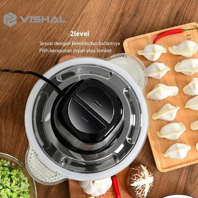 Vishal Jumbo Chopper Blender Elektrik  Penggiling Mixer Fruit Veg Blender Daging Vs-1822