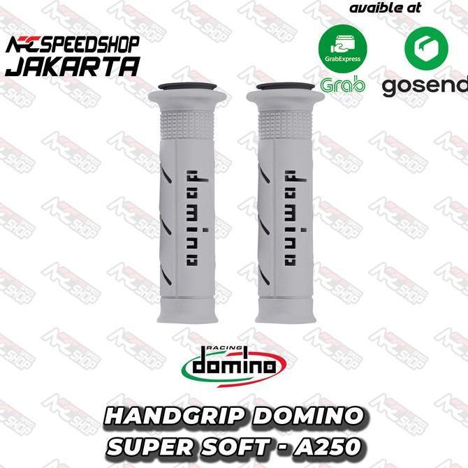 Hanfat Motor Handgrip Domino Super Soft Original Italy Universal - Grey Cbr250Rr Cbr600 Cbr1000 Rr R