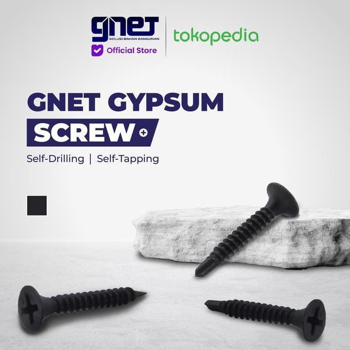 Gnet Gypsum Screw Skrup Gipsum Self Drilling & Drywall Terbaru 