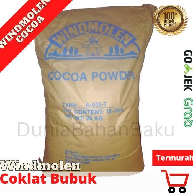 Coklat Bubuk Windmolen Cocoa Powder 1Kg Kemasan Alu