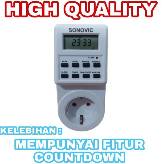 Denki- Stop Kontak Timer Listrik Digital Kitani/Stopkontak Timer Digital