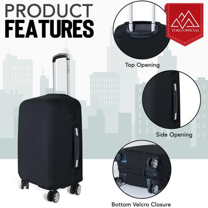 Ryokoo- Sarung Pelindung Koper Elastis Luggage Cover Bag Sarung Koper Tas