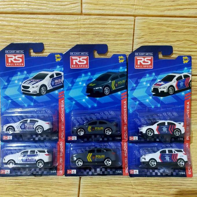 Die cast metal police car diecast mobil polisi Indonesia RKC