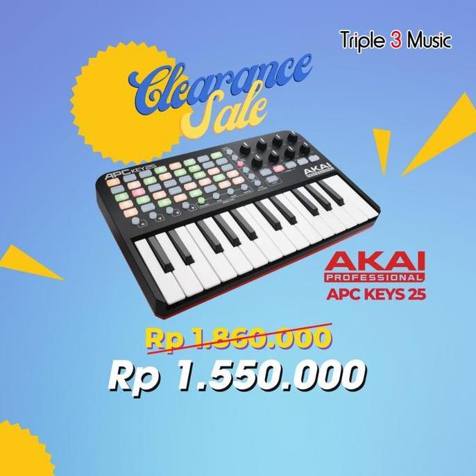 Akai APC Key 25 Midi controller 25 key With launchpad triple33 Segera Beli