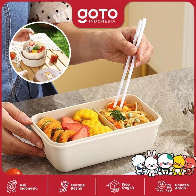 Goto [Cod] Hachi Lunch Box Bento Tempat Bekal Makan Anak Lucu Anti Tumpah