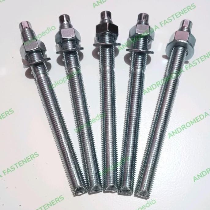 Chemical Anchor M16X190 Stud Bolt Chemical Angkur M16X190 Terbaru 