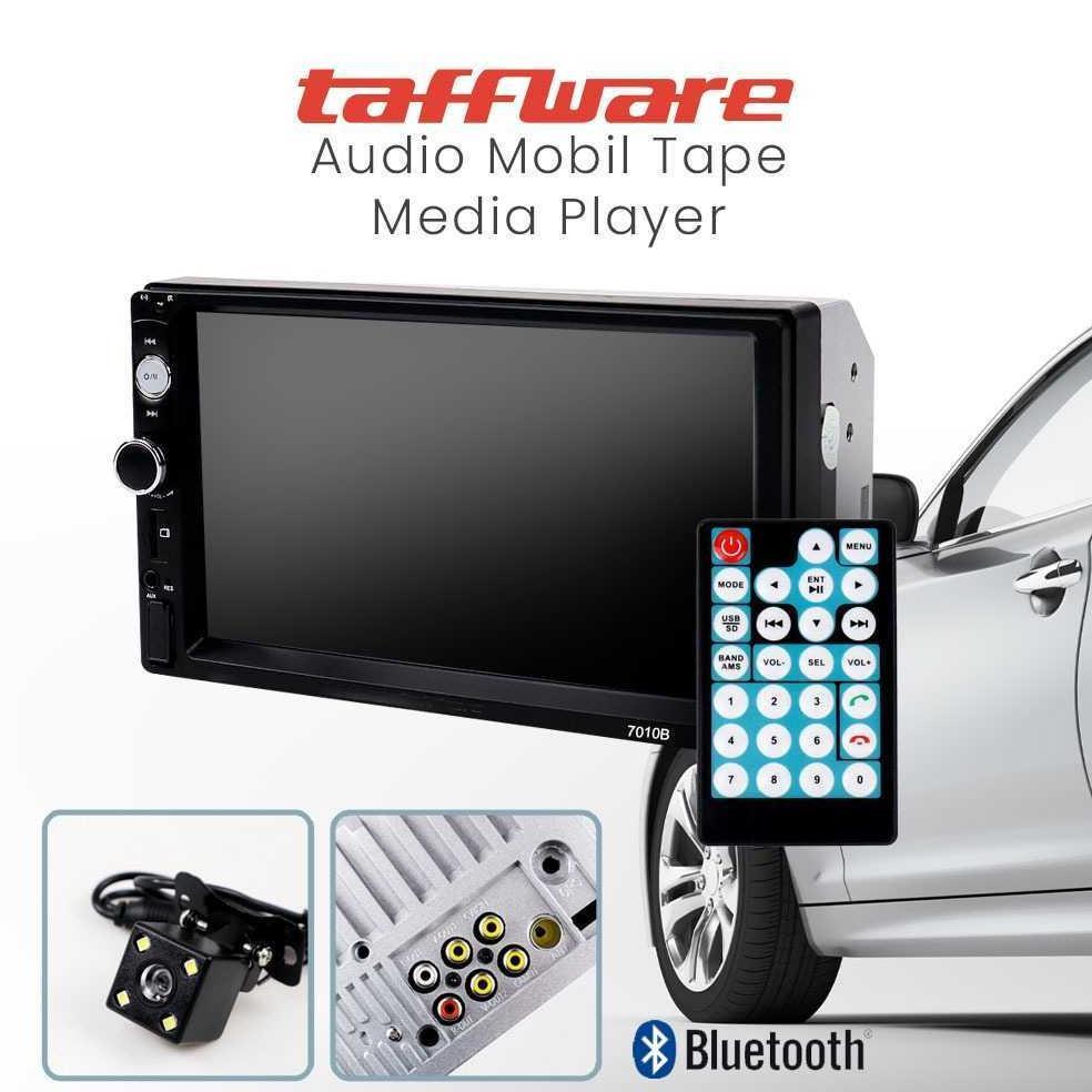 Double Din Tape Audio Mobil Media Player Mp5 Bluetooth 7" Layar Sentuh Fm Radio Remot Efek Suara