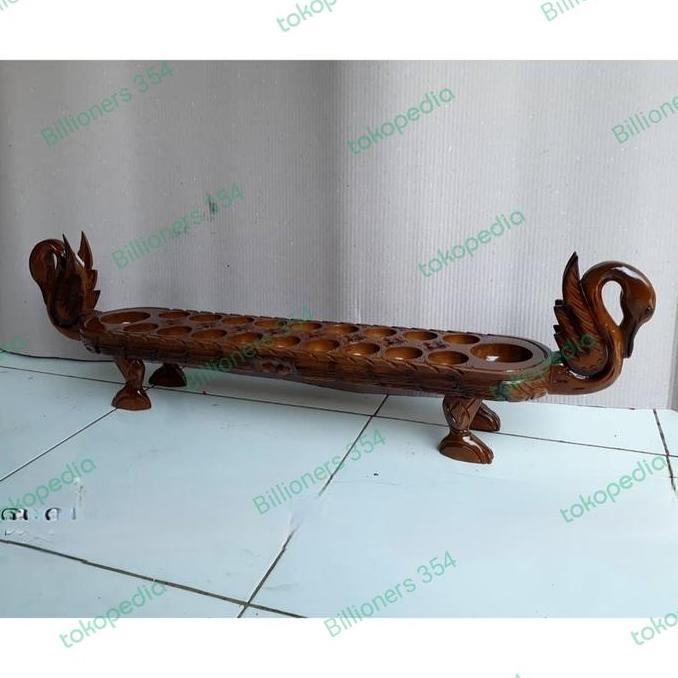 Paling dicari dakon congklak tradisional Ukir bentuk Angsa kayu jati