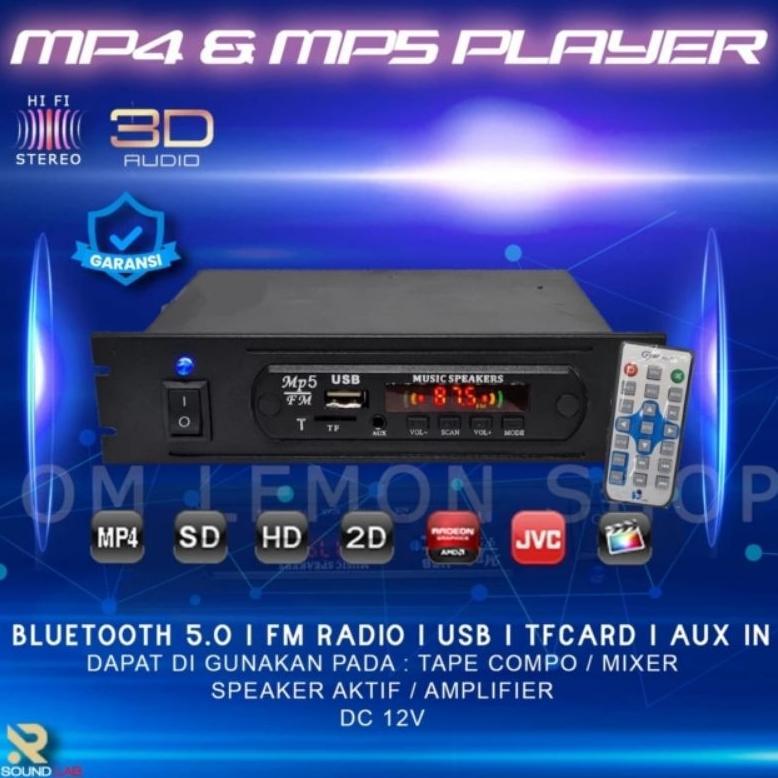 Aebrand Mp5 Video Player Fm Radio Bluetooth Kit Mp5 Video Player Fm Radio Full Set - Mp3 Video Playe