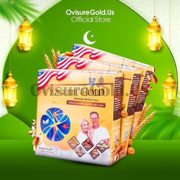 3 BOX OVISURE GOLD SUSU LANSIA UNTUK TULANG DAN SENDI
