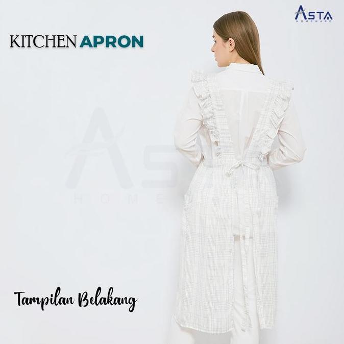 Asta Celemek Masak/ Apron Ruffle Linen/ Kitchen Apron / Apron Korea