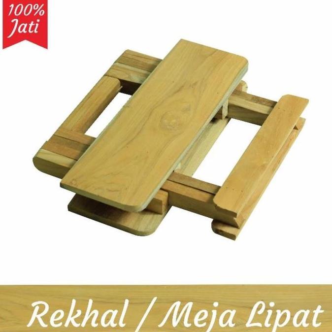 Meja Lipat Kayu Meja Belajar Meja Ngaji Asli Kayu jati Super
