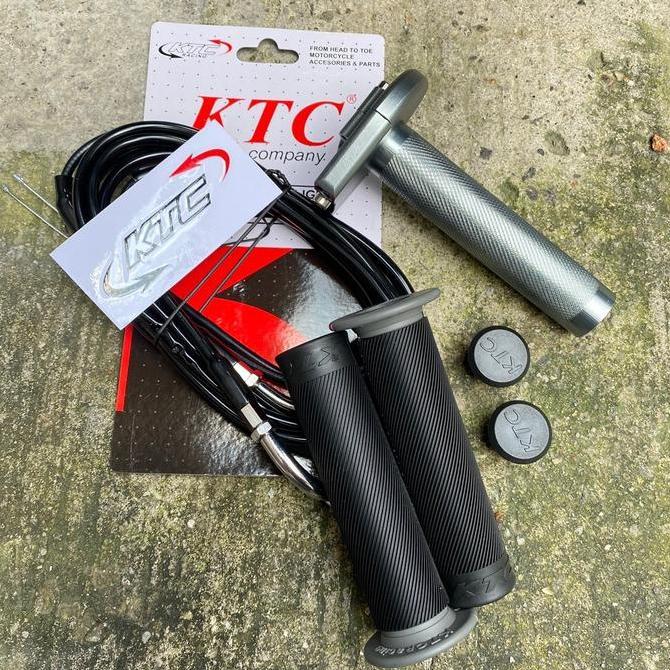 AVAHAJA Gas spontan aktif original ktc racing 2 kabel slongsong gas spontan ktc 2 kabel plus handgri