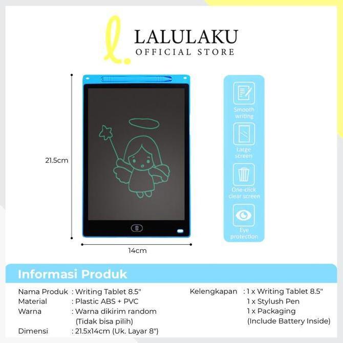 Writing tablet / LCD writing pad / Drawing pad / papan tulis LCD 8.5