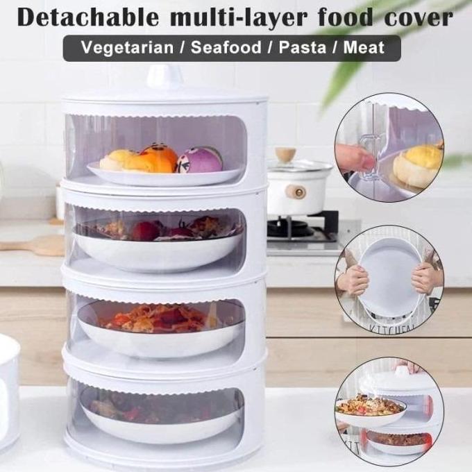 Food Storage 4 Susun / 5 Susun - Tudung Saji Susun 4 Layer