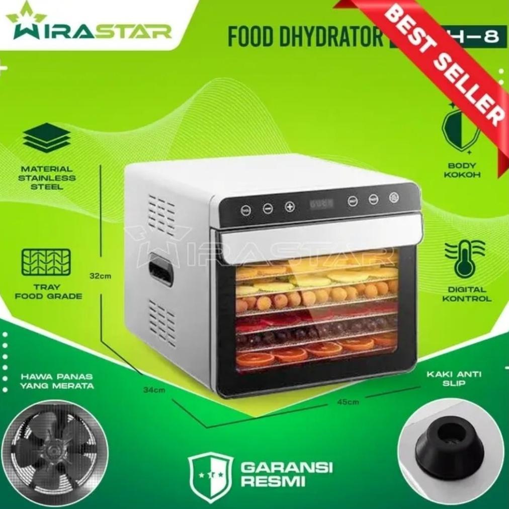 WIRASTAR Food Dehydrator 8 Tray FDH-8 - Mesin Pengering Makanan - Pengering Buah Ikan Sayur