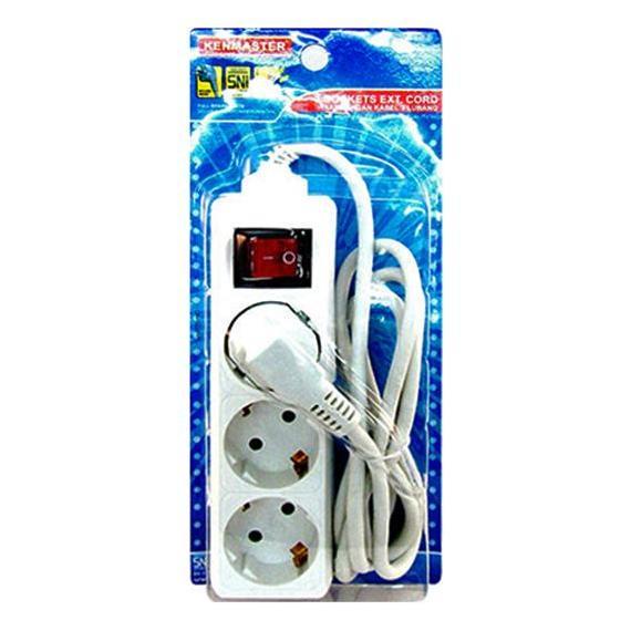 KENMASTER STOP KONTAK F1 3 LUBANG SWITCH SNI