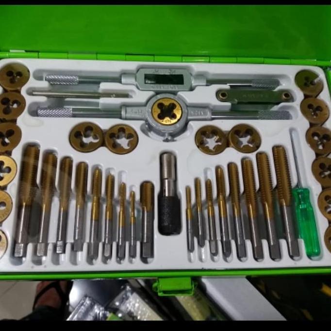 Household - Hand Tap Set Tekiro Hand Tap Tekiro Set 40 Pcs Taps And Dies Tekiro