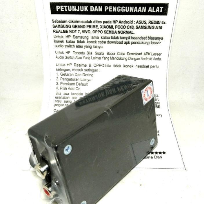 Alat Rekam Audio Control Dari Mixer Ke Hp Android Suara Jernih Low Nois (Asd)