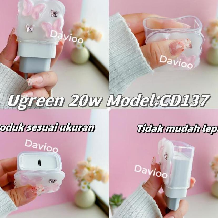 Pelindung Charger Ugreen 20W Motif Baru Pelindung Kabel & Kepala Charger Ugreen 20W Pelindung Adapto