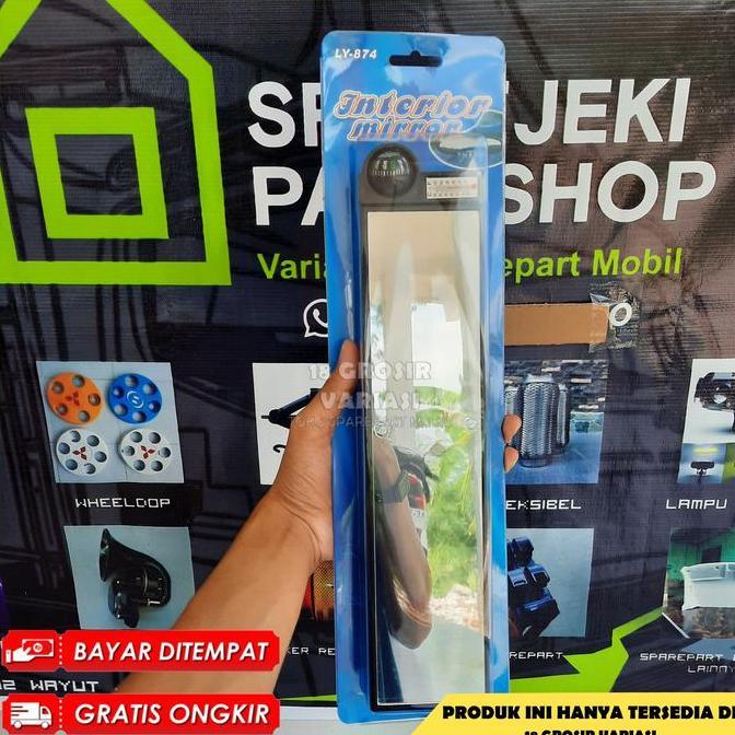 Spion Tengah Mobil Spion Mobil Universal Kaca Spion Tengah Mobil Spion Dalam Mobil Plus Kompas