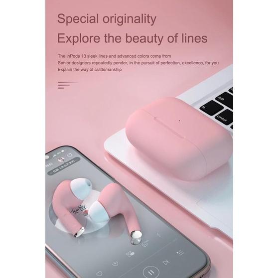 Tws Headset I13 Pro Macaron Stereo Bass Earphone Wireless Bluetooth Hifi