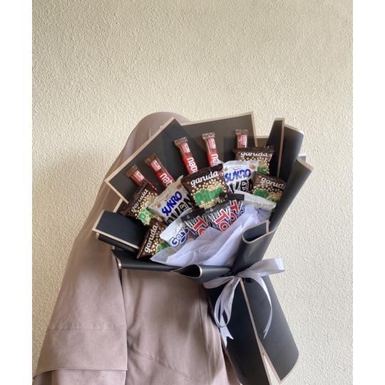 Buket Snack Premium Dengan Snack Bermacam-Macam