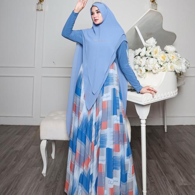 Wxwxw- Syadiah Series | Set SyarI Printing Motif Atasan Jersey Bahan Premium | Charissa SyarI | Gami