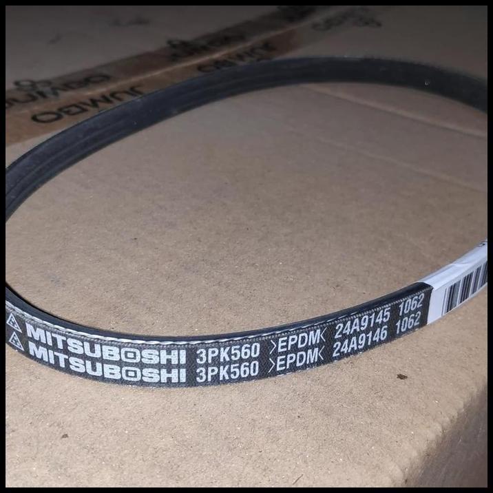 BEST DEAL MITSUBOSHI FAN BELT 3PK560 EPDM TALI KIPAS FANBELT 3PK 560 CLASSY 