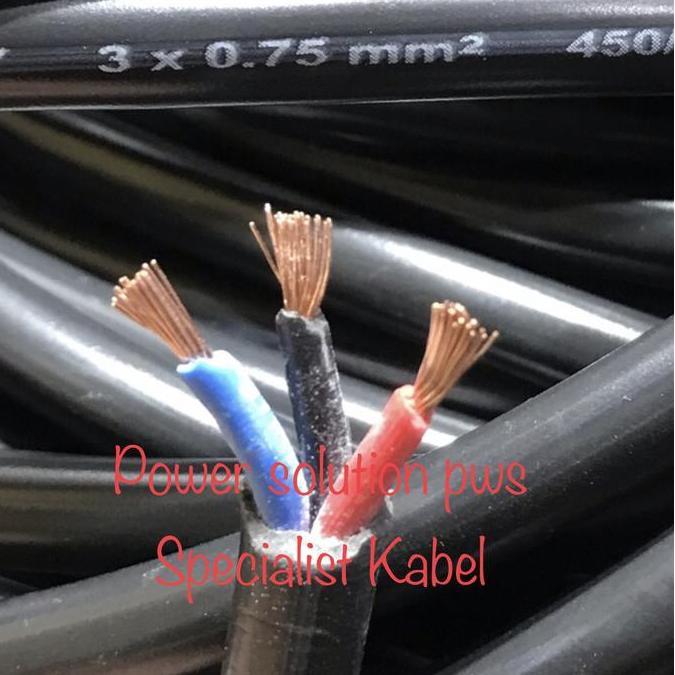Kabel Nyyhy Serabut asli Tembaga 3x0,75mm 3x 0,75mm 3x0.75mm 3x 0.75mm