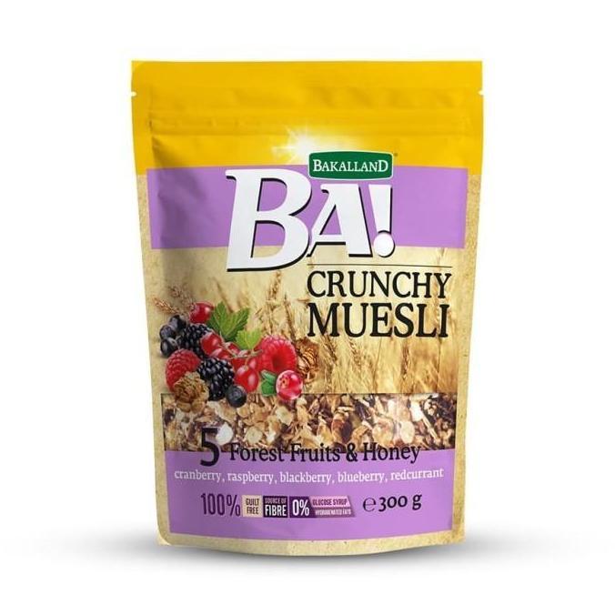 Bakalland Ba Crunchy Muesli 5 Forest Fruits Honey 300 gr