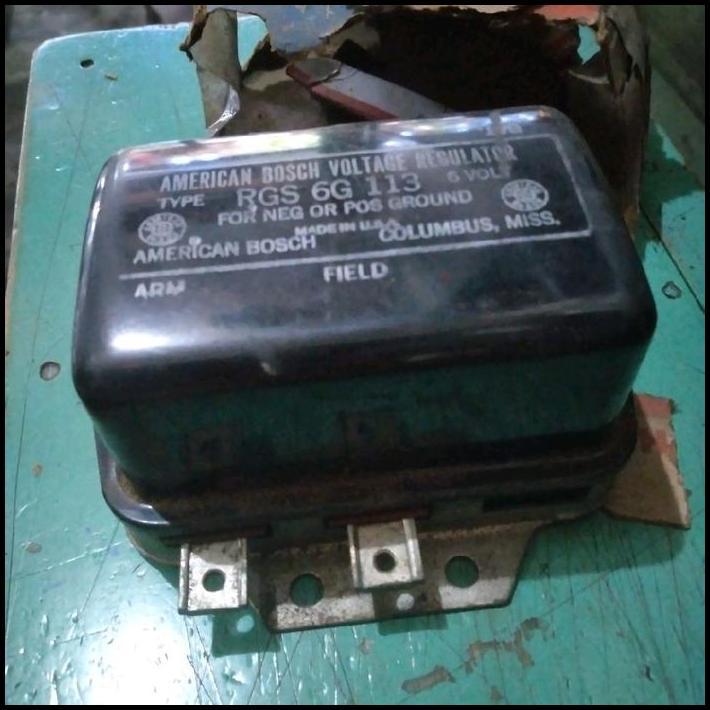 TERLARIS CUT OUT VOLTAGE REGULATOR 6V VINTAGE AMERICAN BOSCH NOS 