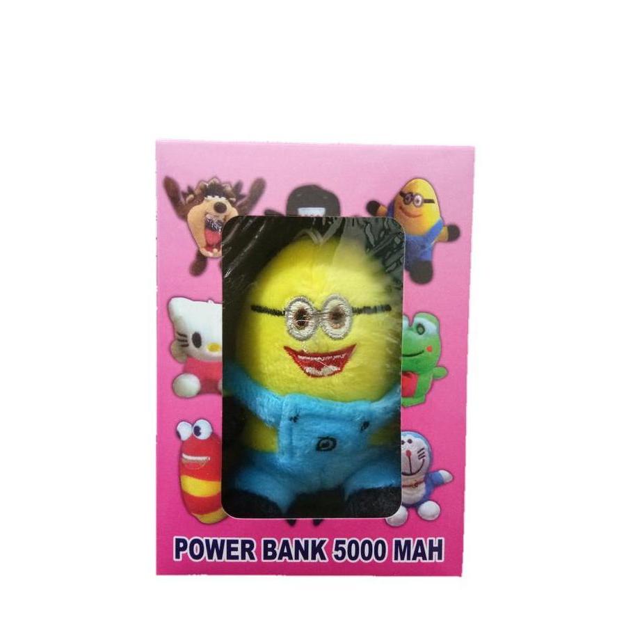 POWERBANK BONEKA POWERBANK KARAKTER 5000MAH + PACKING BERLOGO