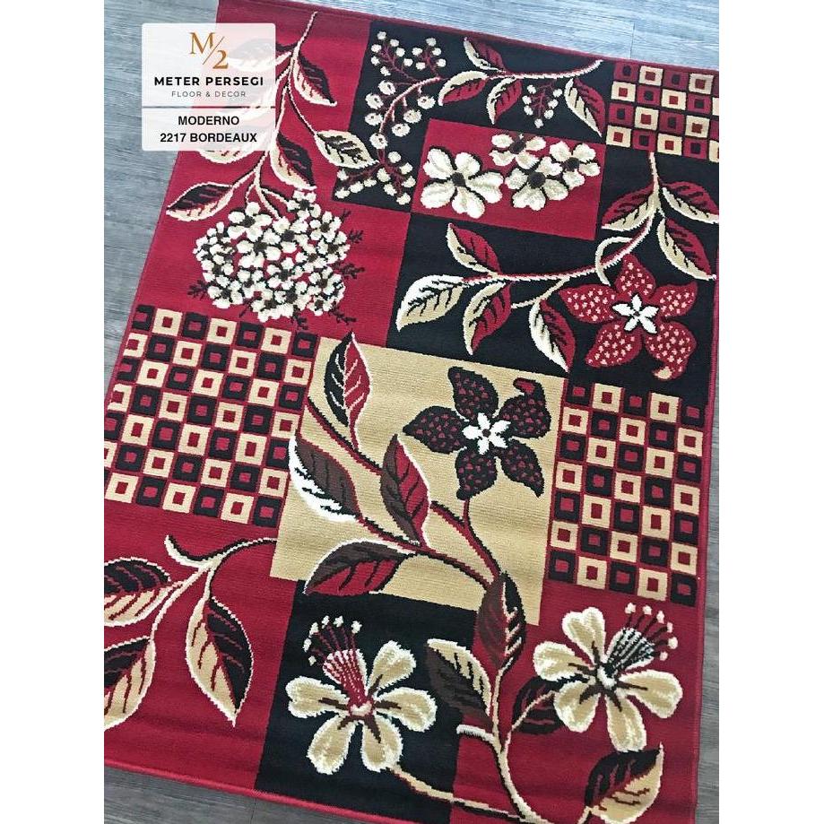 Promo Karpet Moderno 230 X 310 Cm 2217 Bordeaux