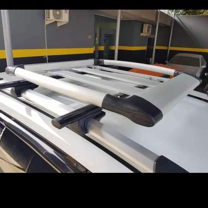 Roof Rack Bagasi Atas Mobil Terios Rush Lama 2008 Up Plus Cros Bar Kaki Rack Merek Sun Rack Forack K