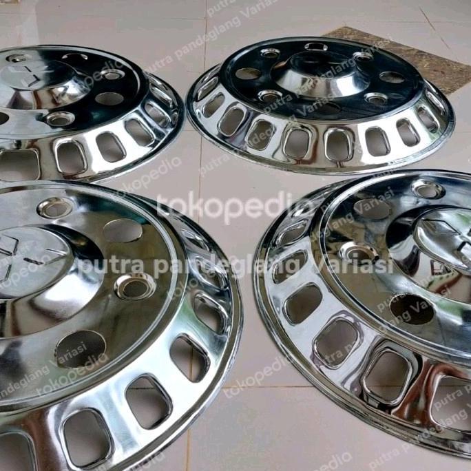Dop Roda Mobil Universal Truk Ring 20 Lubang 8 Ban Bahan Stenlis Asli