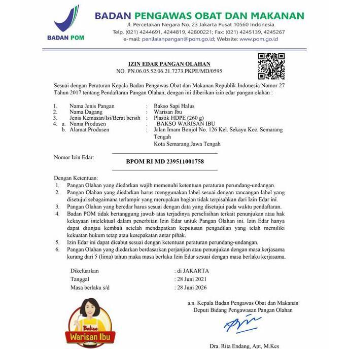 Snack- Bakso Urat Juara Isi 10Pcs Premium Homemade