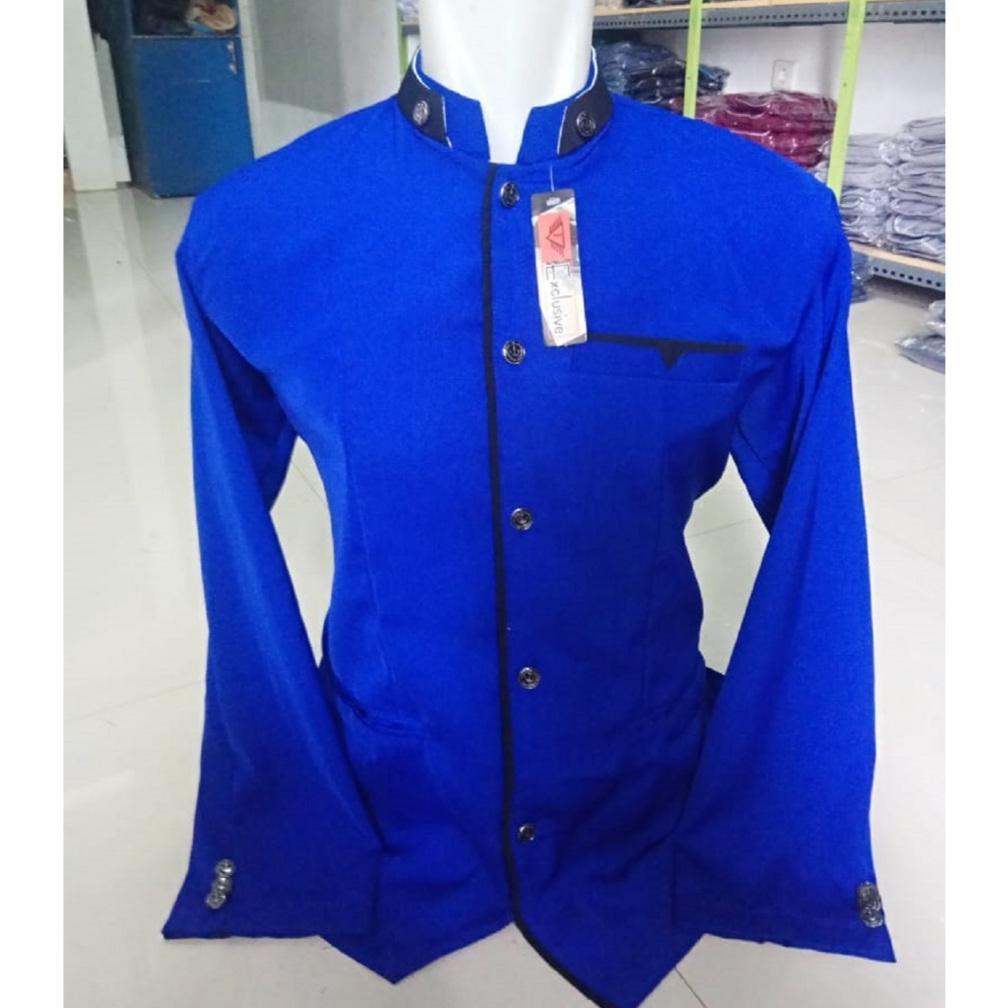 ZELVIERAS JASKO JAS KOKO LIS POLOS KOMBINASI  TERLARIS JASKO ABU TUA LIS HITAM PUTIH KUNING MERAH BI