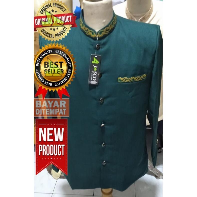 SOLVESSA JASKO KS BY JASCO PAKAIAN PRIA BAJU ATASAN HIJAU BOTOL KAIN WOOL NOVUS S M L XL XXL,BAJU KO