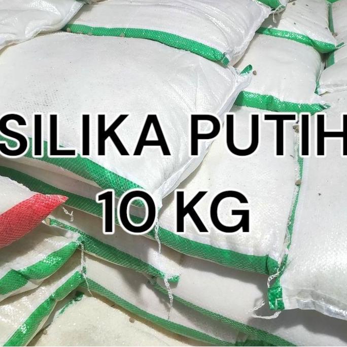 Silika putih 10 kg / pasir silika putih / pasir silika / silika putih / pasir aquascape / pasir aqua