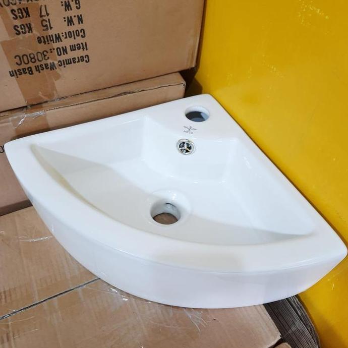 wastafel keramik gantung Sudut 2026 jayko by sericite